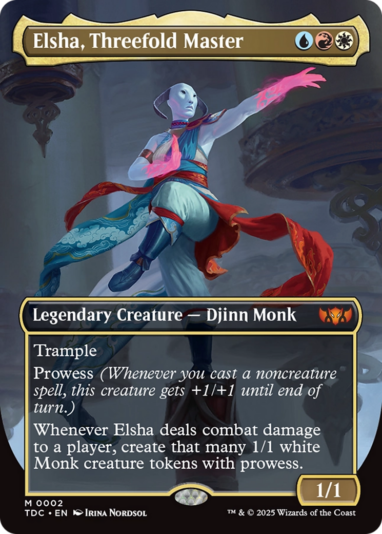 Elsha, Threefold Master - Borderless - Full Art [TDC-2]