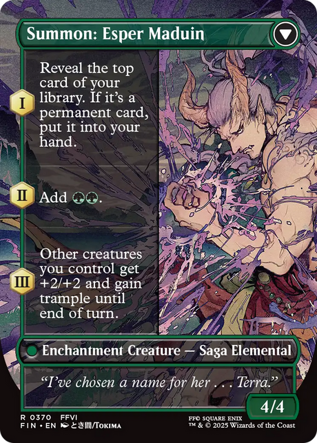 Esper Origins // Summon: Esper Maduin - Borderless - Full Art [FIN-370]