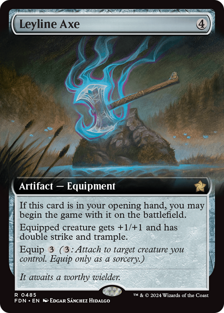 Leyline Axe - Extended Art [FDN-485]