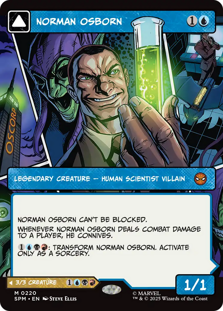 Norman Osborn // Green Goblin - Borderless - Showcase - Full Art [SPM-220]