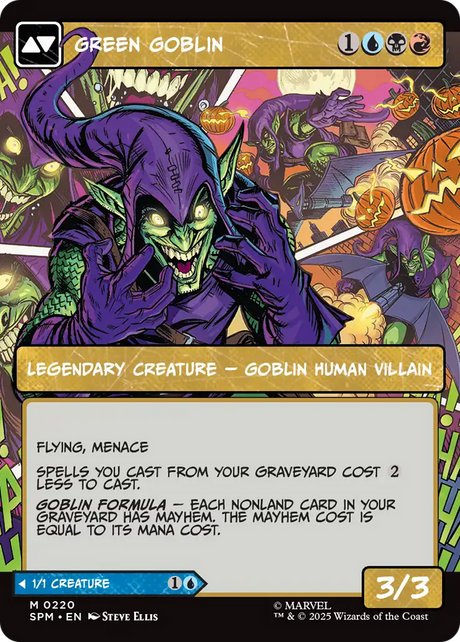 Norman Osborn // Green Goblin - Borderless - Showcase - Full Art [SPM-220]