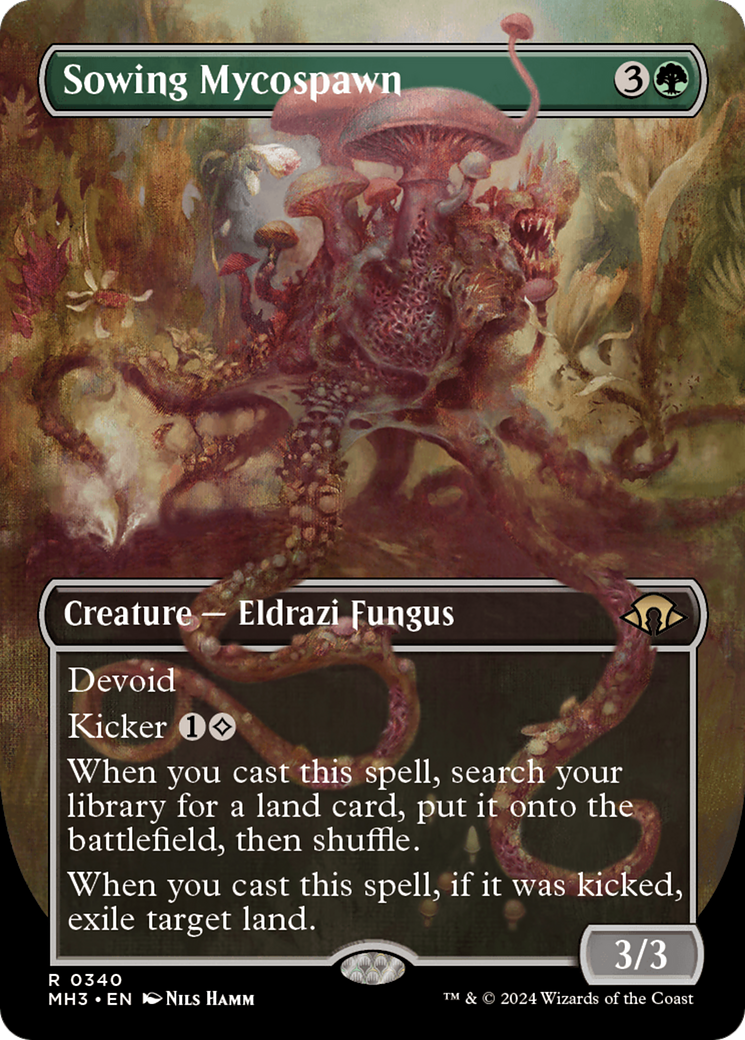 Sowing Mycospawn - Borderless - Full Art [MH3-340]