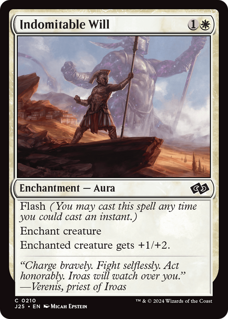 Indomitable Will [J25-210]