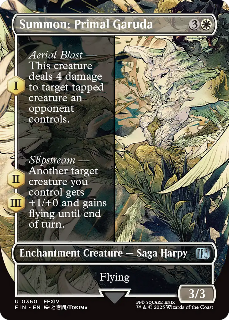 Summon: Primal Garuda - Borderless - Full Art [FIN-360]