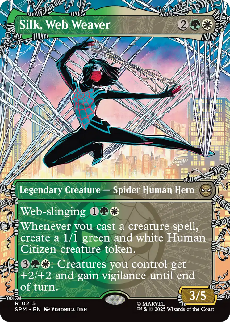 Silk, Web Weaver - Borderless - Showcase - Full Art [SPM-215]