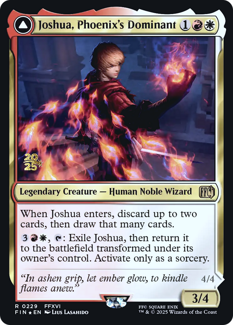 Joshua, Phoenix's Dominant // Phoenix, Warden of Fire - Prerelease Promo [PFIN-229s]