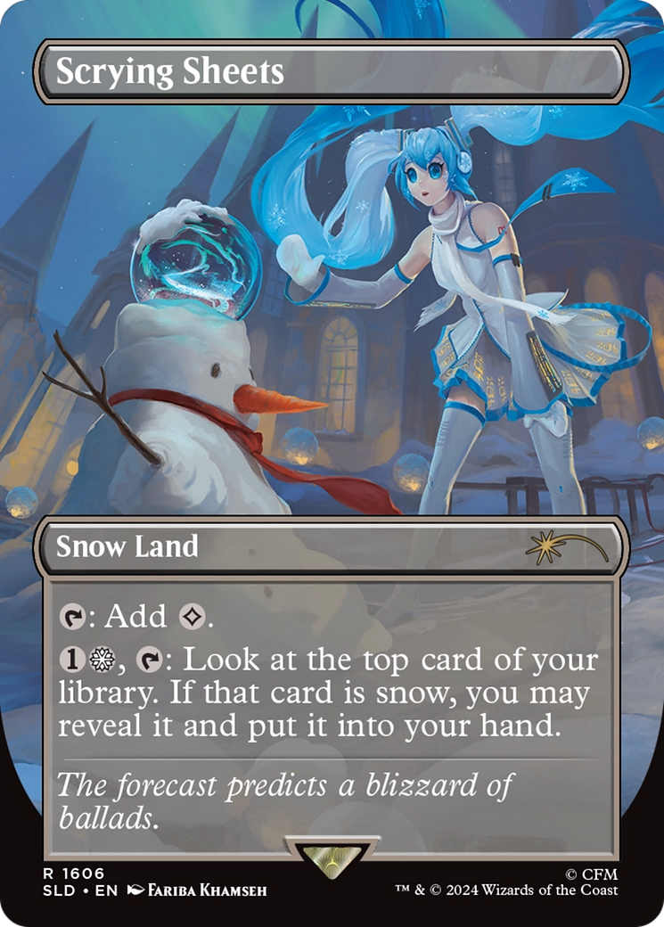 Scrying Sheets - Borderless - Full Art [SLD-1606]