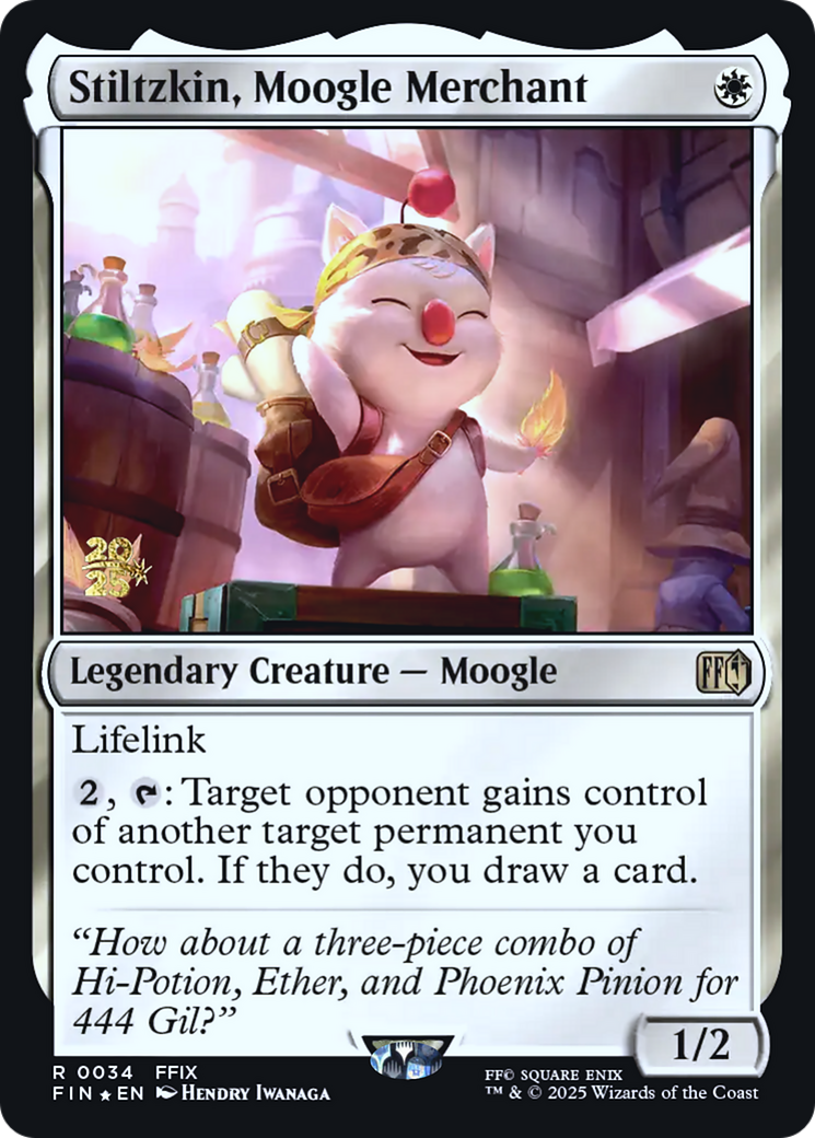Stiltzkin, Moogle Merchant - Prerelease Promo [PFIN-34s]