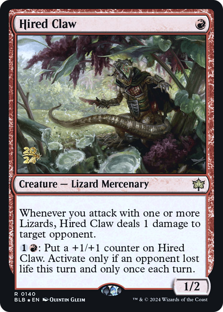 Hired Claw - Prerelease Promo [PBLB-140s]