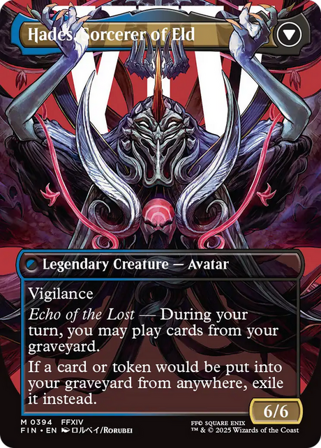 Emet-Selch, Unsundered // Hades, Sorcerer of Eld - Borderless - Full Art [FIN-394]