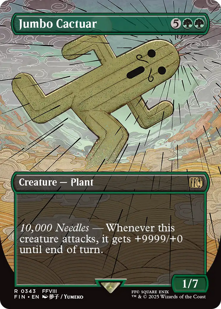 Jumbo Cactuar - Borderless - Full Art [FIN-343]