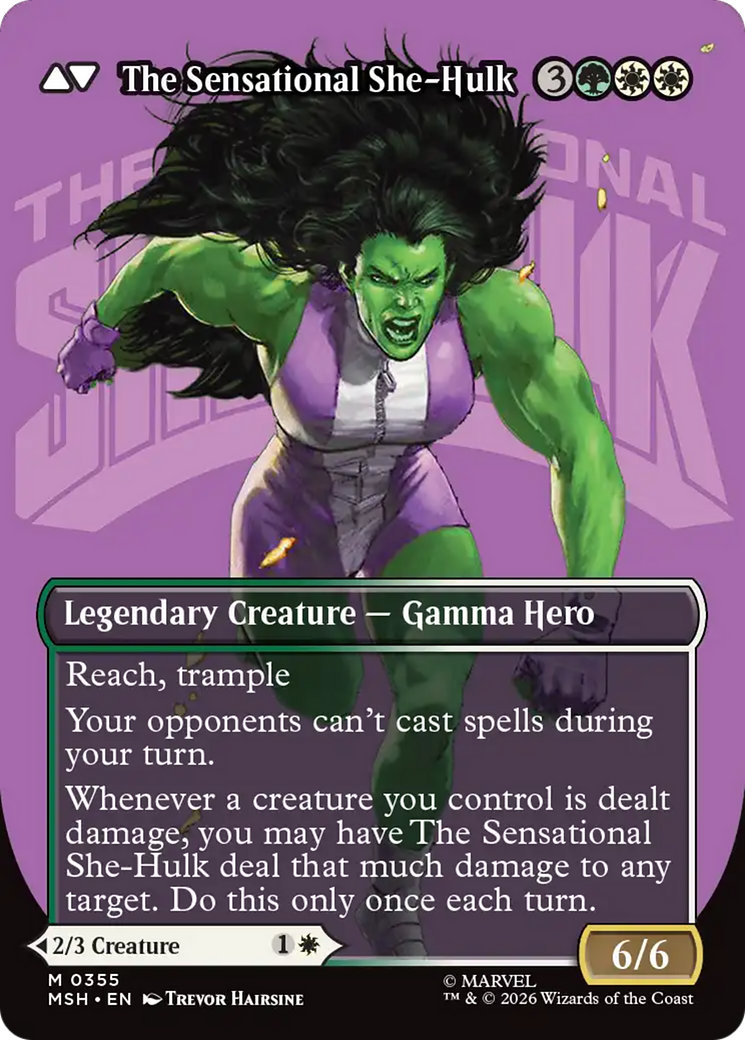 Jennifer Walters // The Sensational She-Hulk - Borderless [MSH-355]