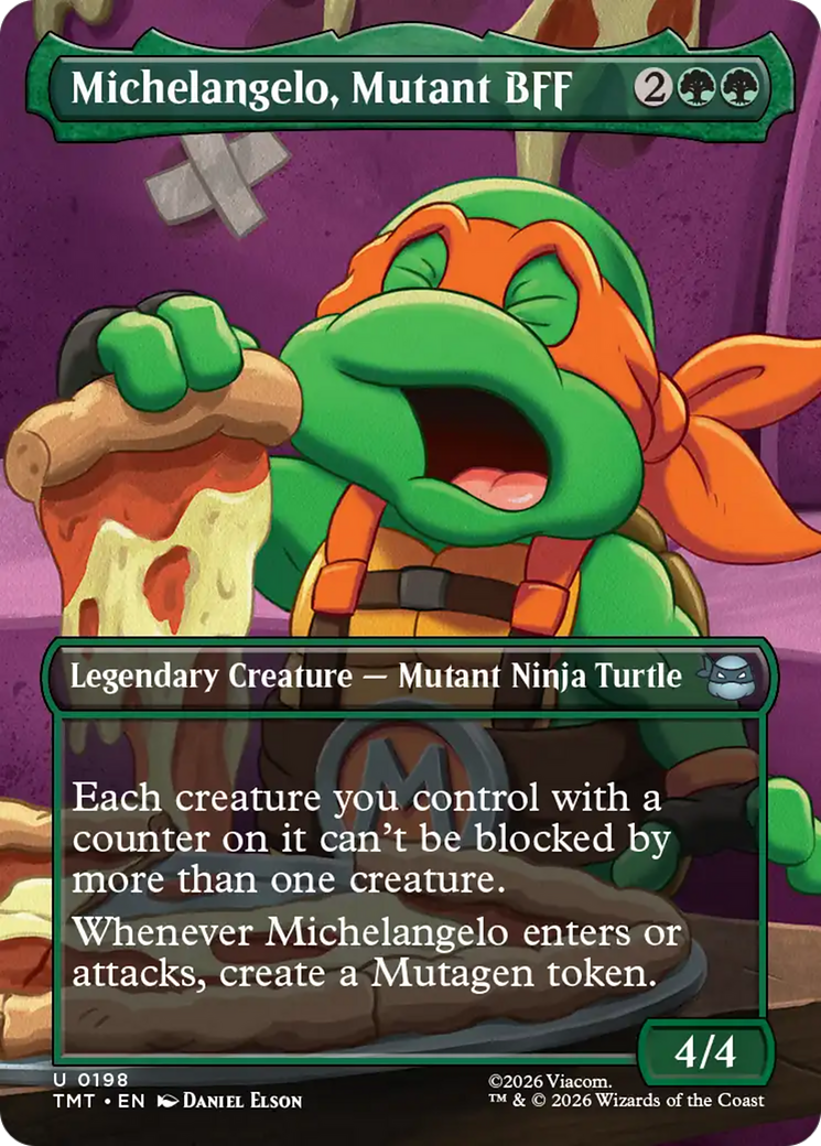 Michelangelo, Mutant BFF - Borderless - Full Art [TMT-198]