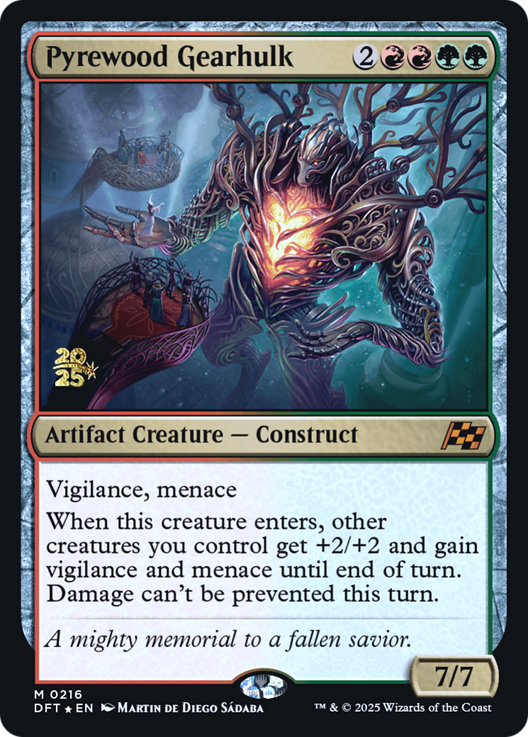 Pyrewood Gearhulk - Prerelease Promo [PDFT-216s]