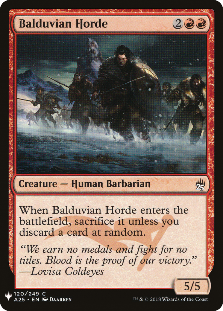 Balduvian Horde [PLST-A25-120]