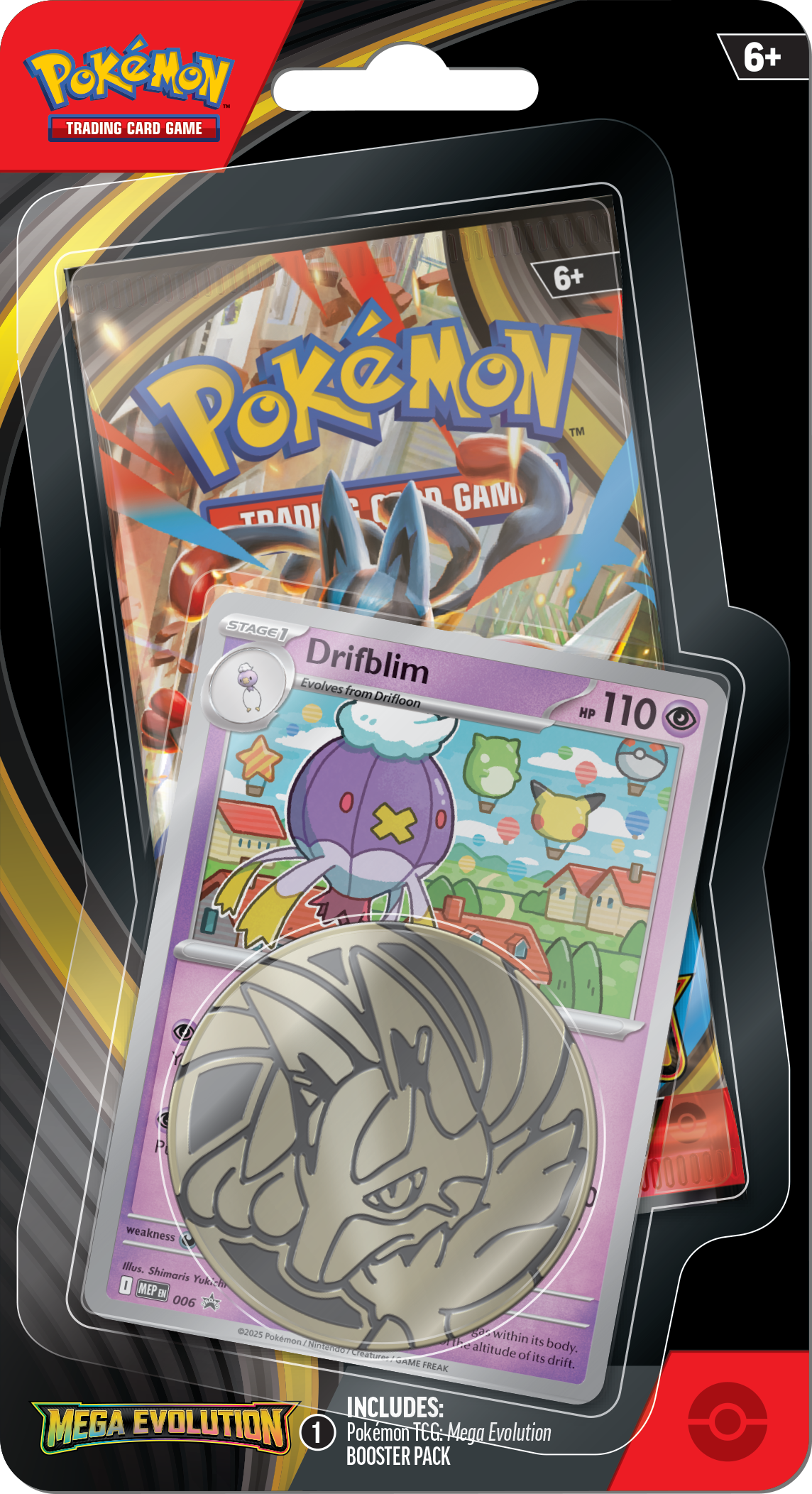 Pokémon TCG: Mega Evolutions - Blister Pack - Single Boosters - Drifblim Promo Card