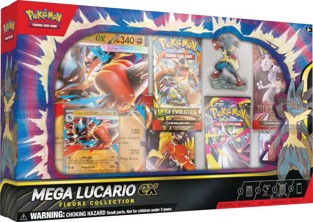 Pokémon TCG: Mega Lucario ex Figure Collection