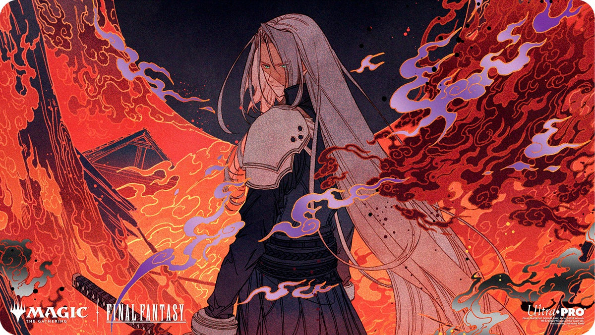 UP Playmat MTG Final Fantasy Nibelheim Aflame Foil