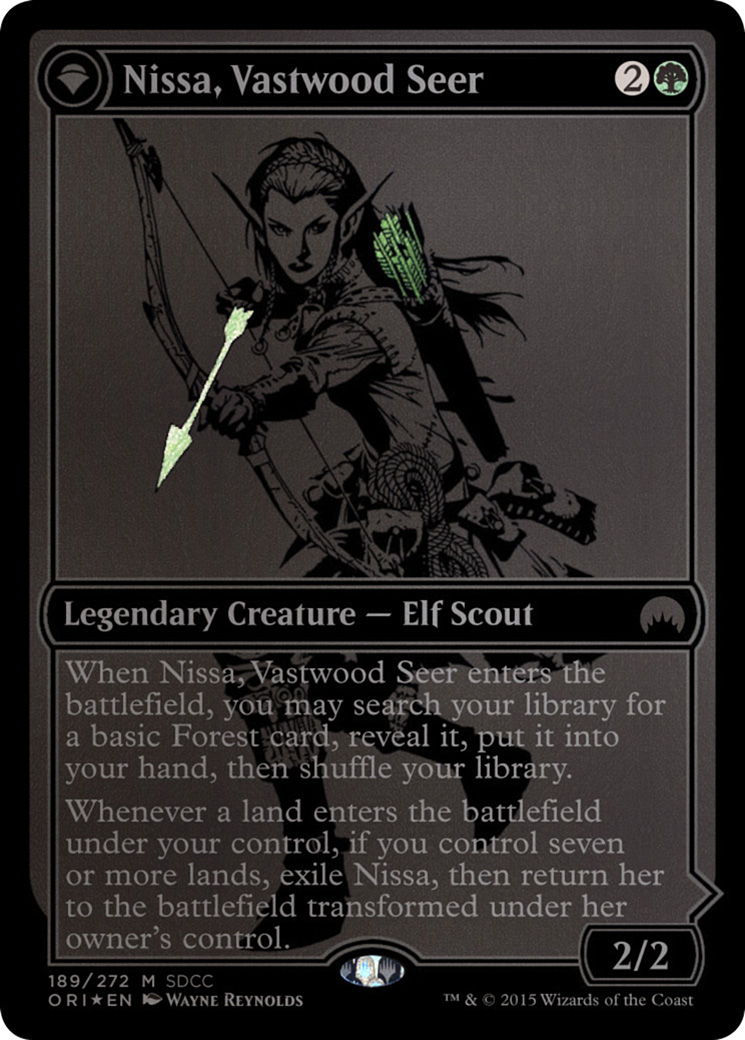 Nissa, Vastwood Seer // Nissa, Sage Animist - Promo [PS15-189]