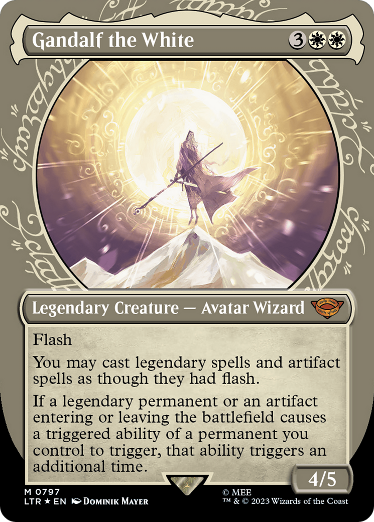 Gandalf the White - Borderless - Showcase - Surge Foil [LTR-797]