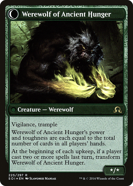 Sage of Ancient Lore // Werewolf of Ancient Hunger - Prerelease Promo [PSOI-225s]