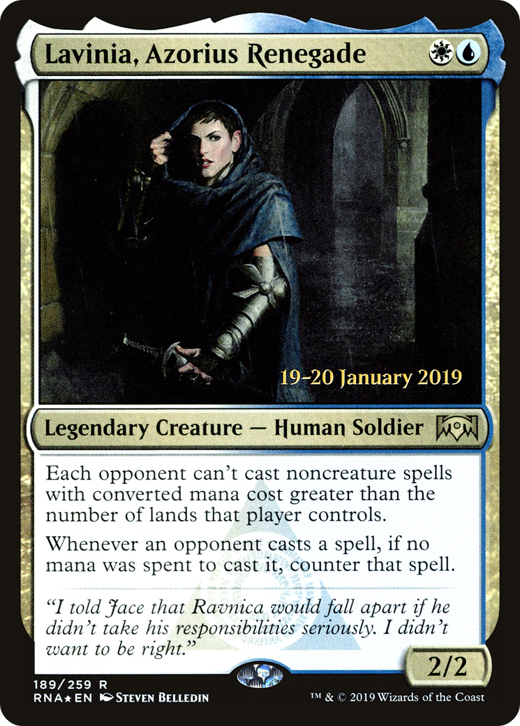 Lavinia, Azorius Renegade - Prerelease Promo [PRNA-189s]