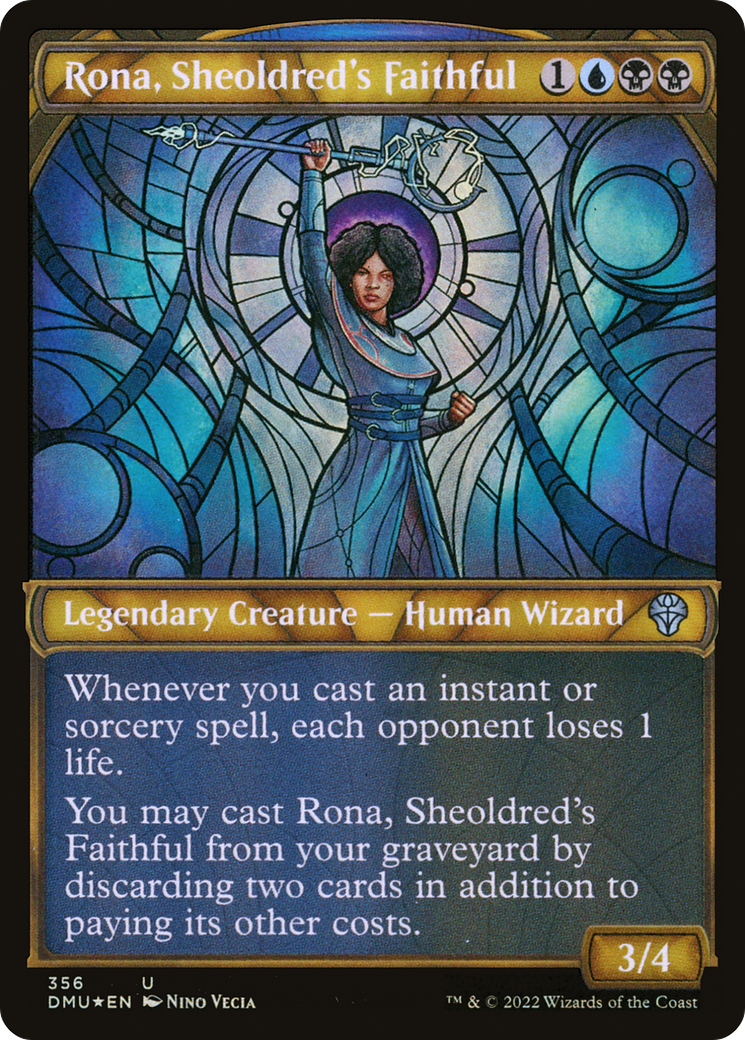 Rona, Sheoldred's Faithful - Showcase - Textured Foil [DMU-356]