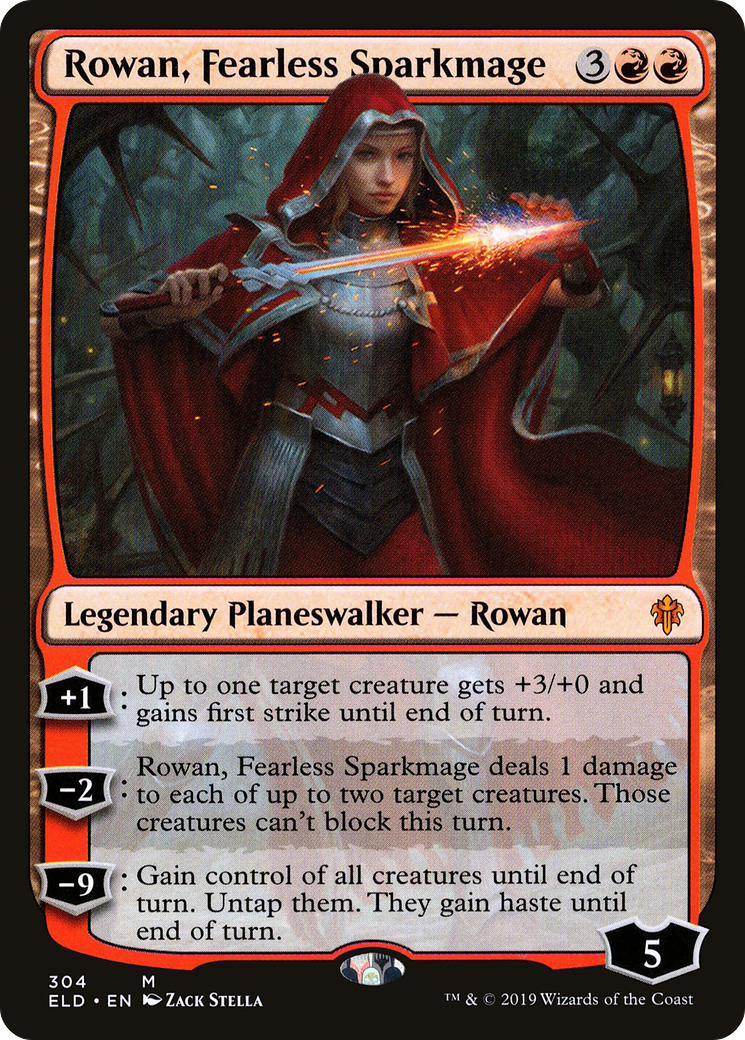 Rowan, Fearless Sparkmage [ELD-304]
