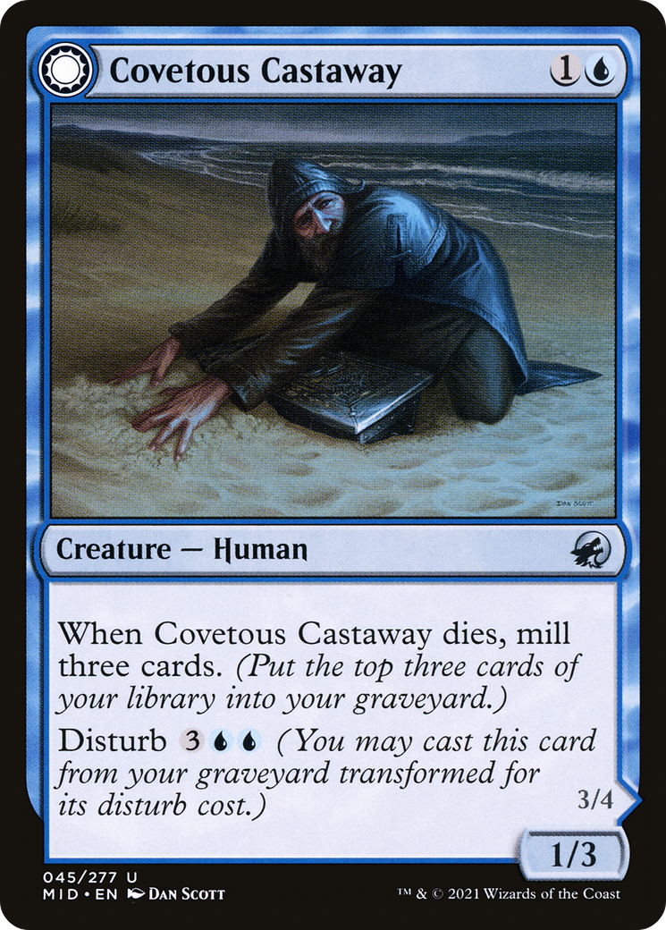 Covetous Castaway // Ghostly Castigator [MID-45]