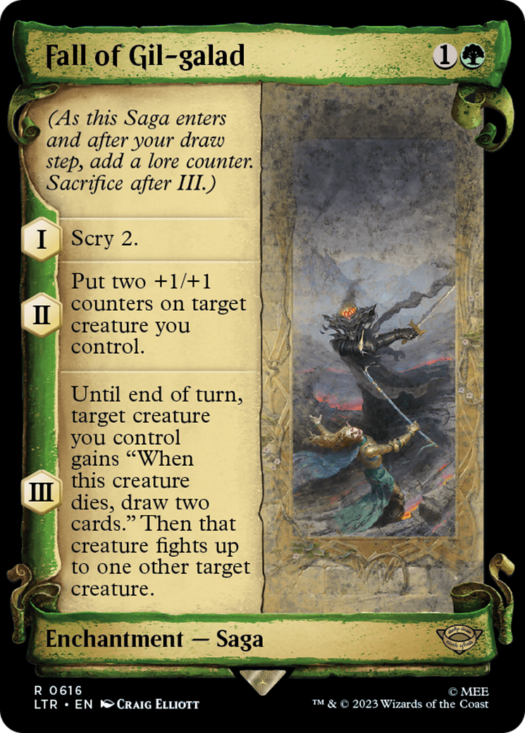 Fall of Gil-galad - Scroll Showcase [LTR-616]