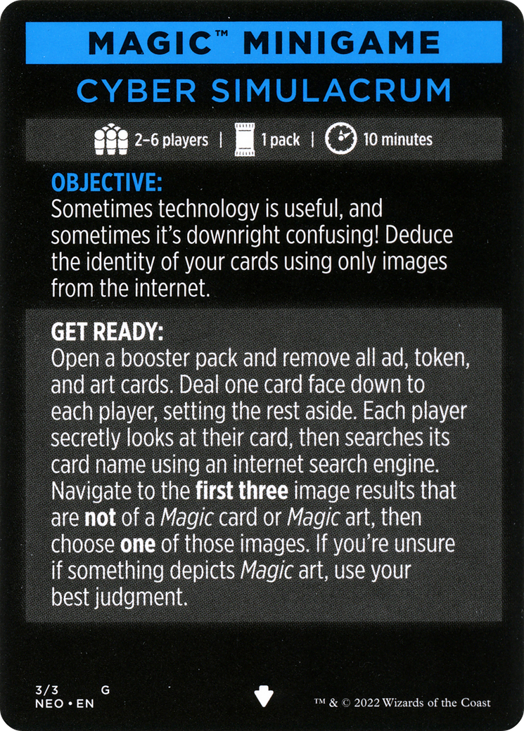 Cyber Simulacrum // Cyber Simulacrum (cont'd) [MNEO-3]