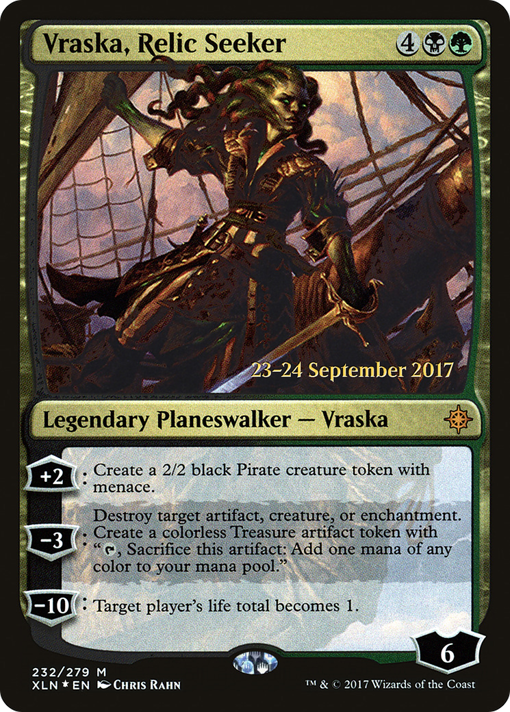 Vraska, Relic Seeker - Prerelease Promo [PXLN-232s]