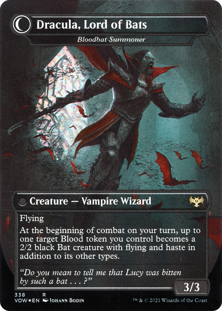 Voldaren Bloodcaster // Bloodbat Summoner - Borderless - Dracula Series - Full Art [VOW-338]