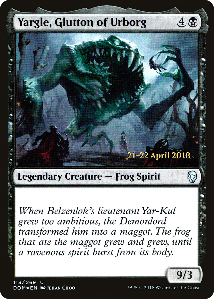 Yargle, Glutton of Urborg - Prerelease Promo [PDOM-113s]