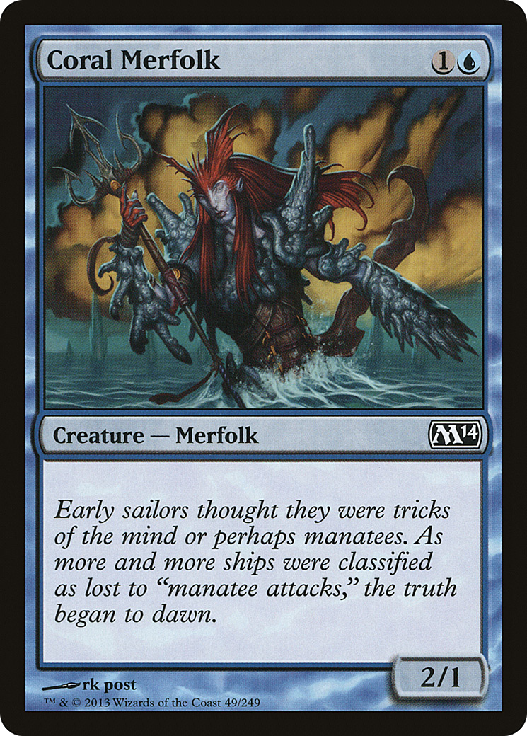 Coral Merfolk [M14-49]