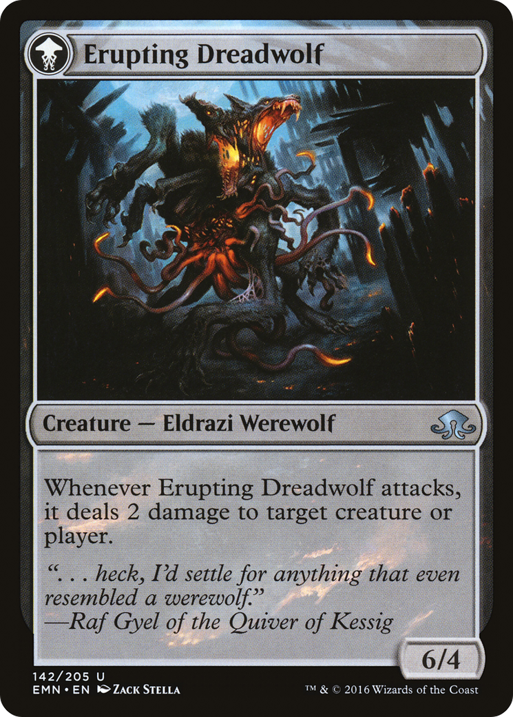 Smoldering Werewolf // Erupting Dreadwolf [EMN-142]