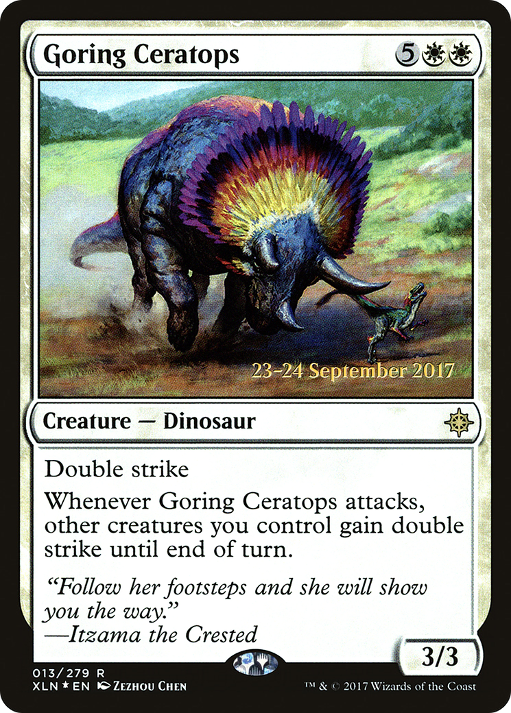 Goring Ceratops - Prerelease Promo [PXLN-13s]