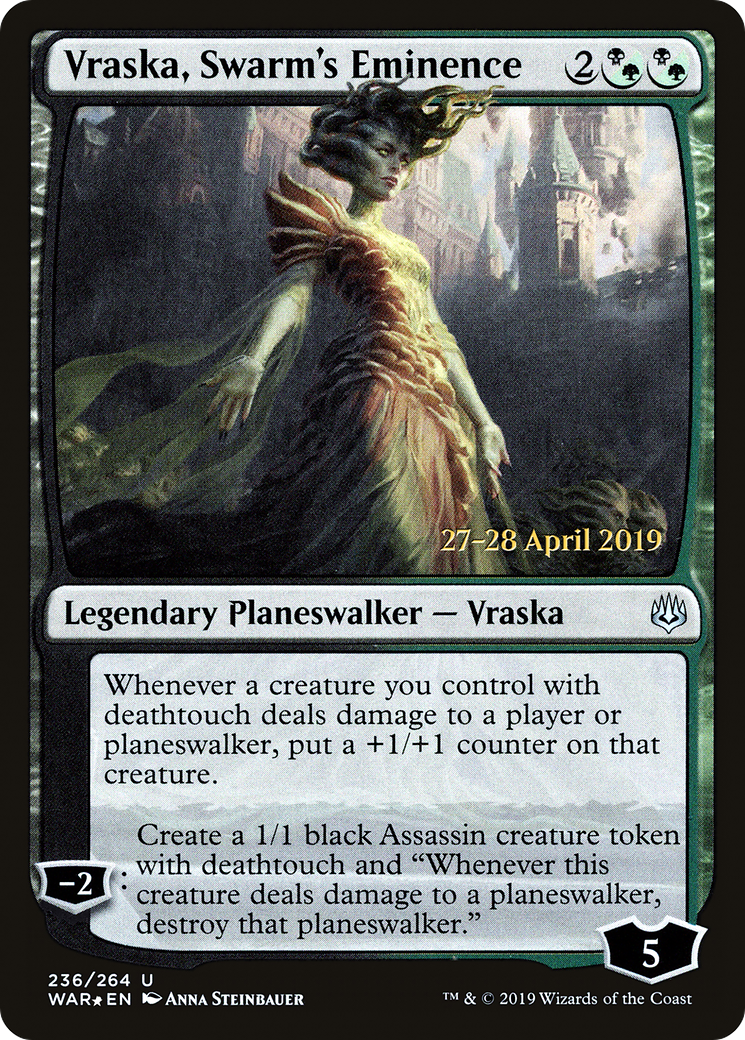 Vraska, Swarm's Eminence - Prerelease Promo [PWAR-236s]