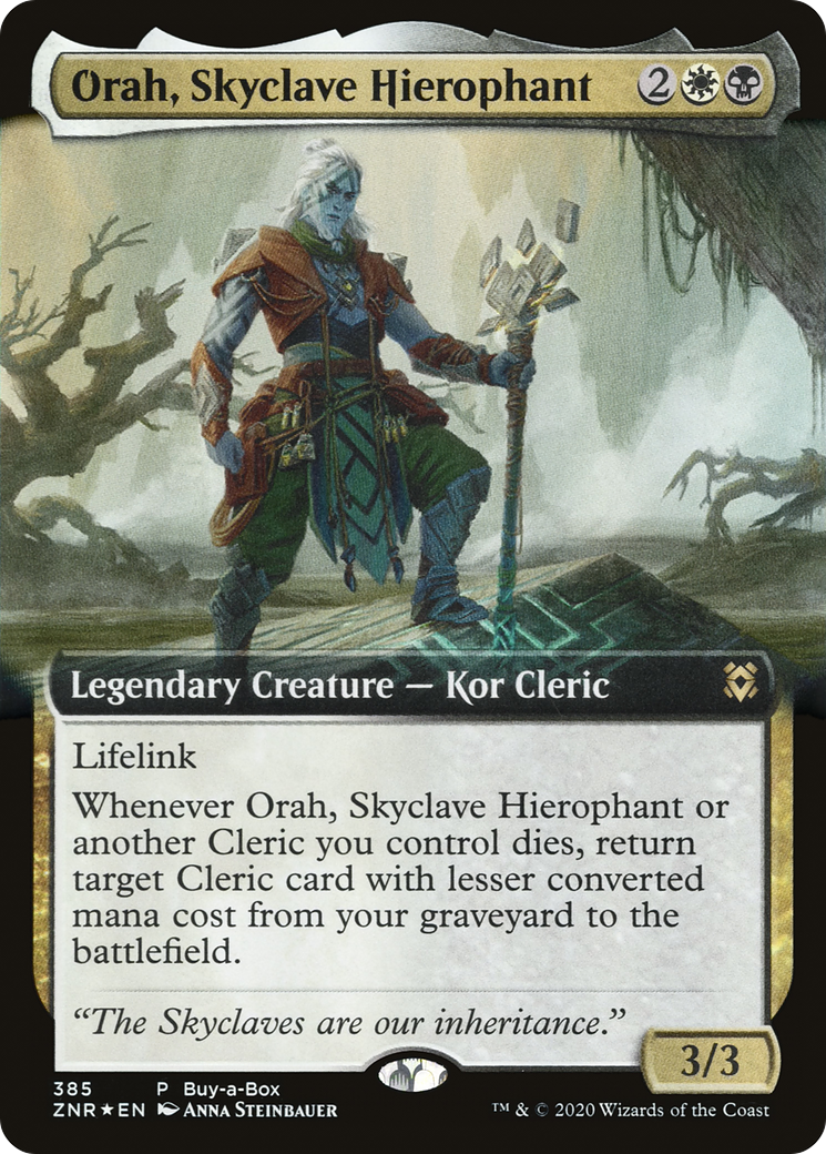 Orah, Skyclave Hierophant - Extended Art - Buy-a-Box Promo [ZNR-385]