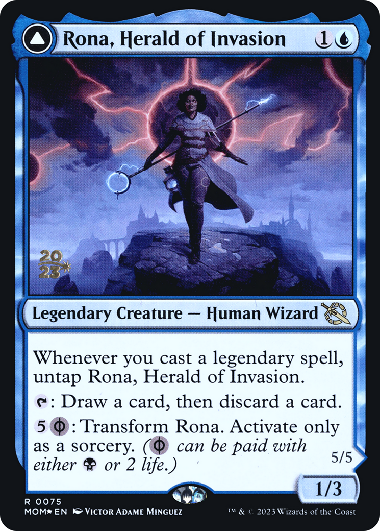 Rona, Herald of Invasion // Rona, Tolarian Obliterator - Prerelease Promo [PMOM-75s]