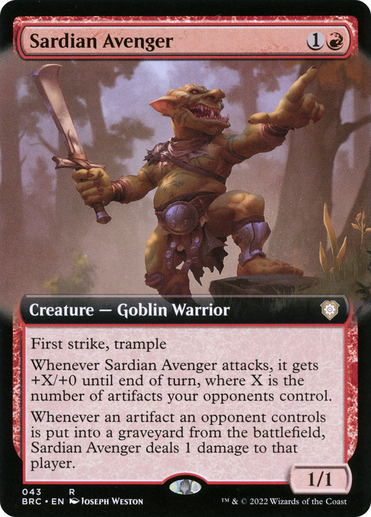 Sardian Avenger - Extended Art [BRC-43]