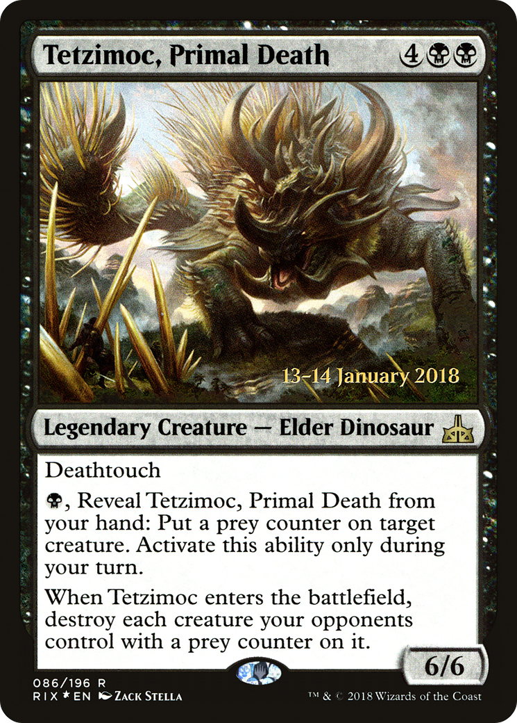Tetzimoc, Primal Death - Prerelease Promo [PRIX-86s]