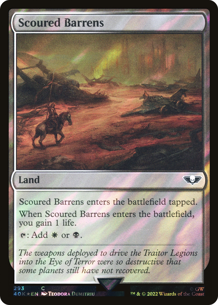 Scoured Barrens - Surge Foil [40K-293★]