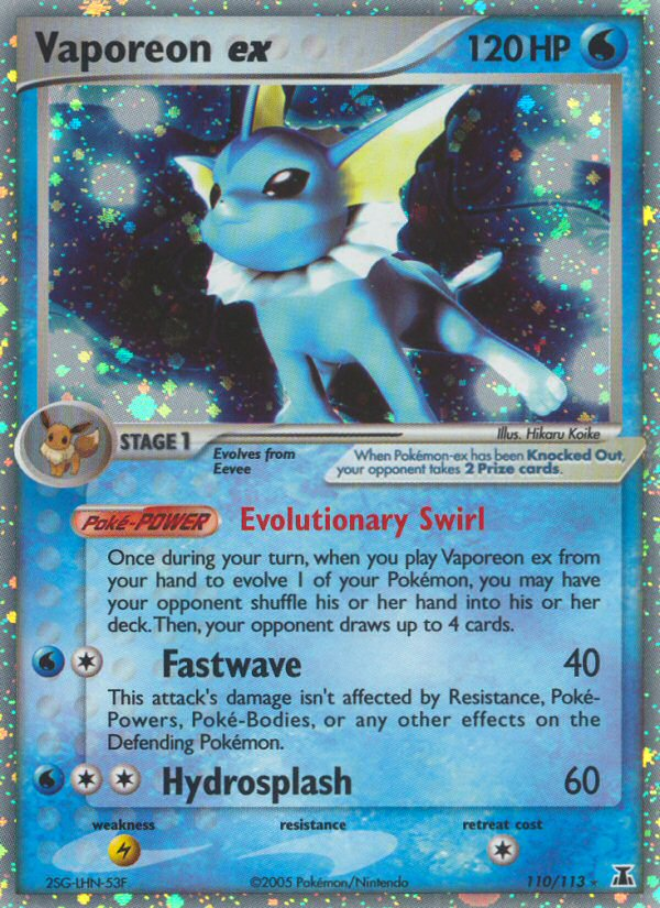 Vaporeon ex [EX11-110]