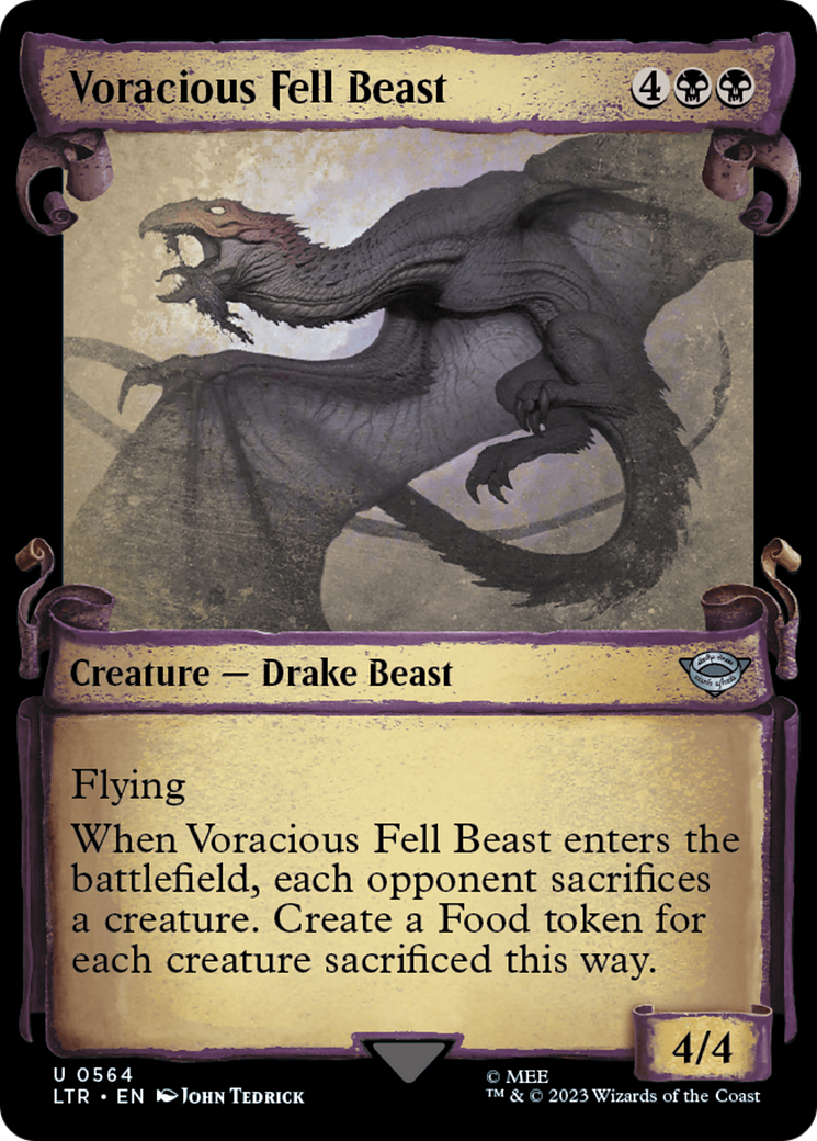 Voracious Fell Beast - Scroll Showcase [LTR-564]