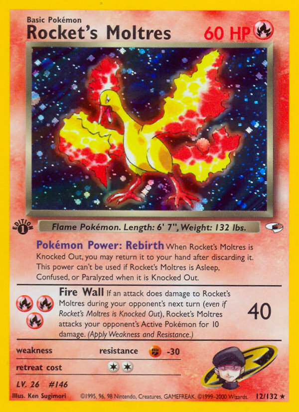 Rocket's Moltres [GYM1-12]
