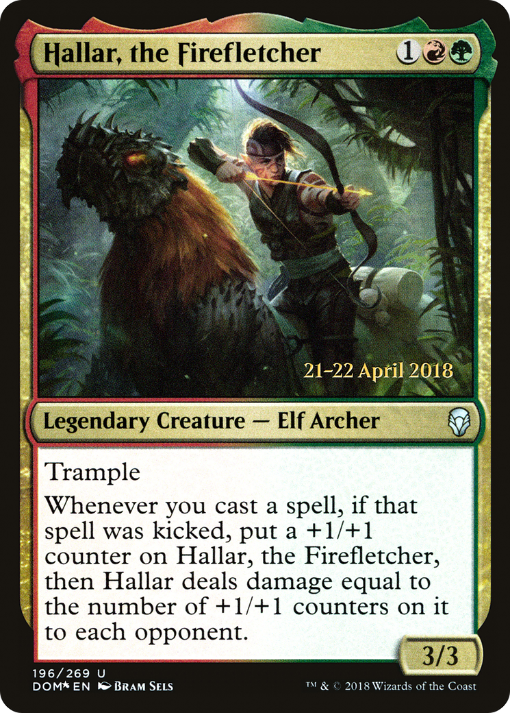 Hallar, the Firefletcher - Prerelease Promo [PDOM-196s]