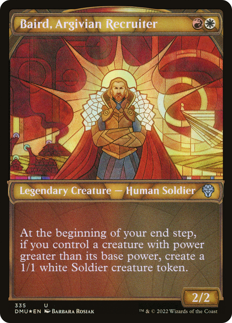 Baird, Argivian Recruiter - Showcase - Textured Foil [DMU-335]