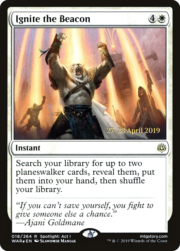 Ignite the Beacon - Prerelease Promo [PWAR-18s]