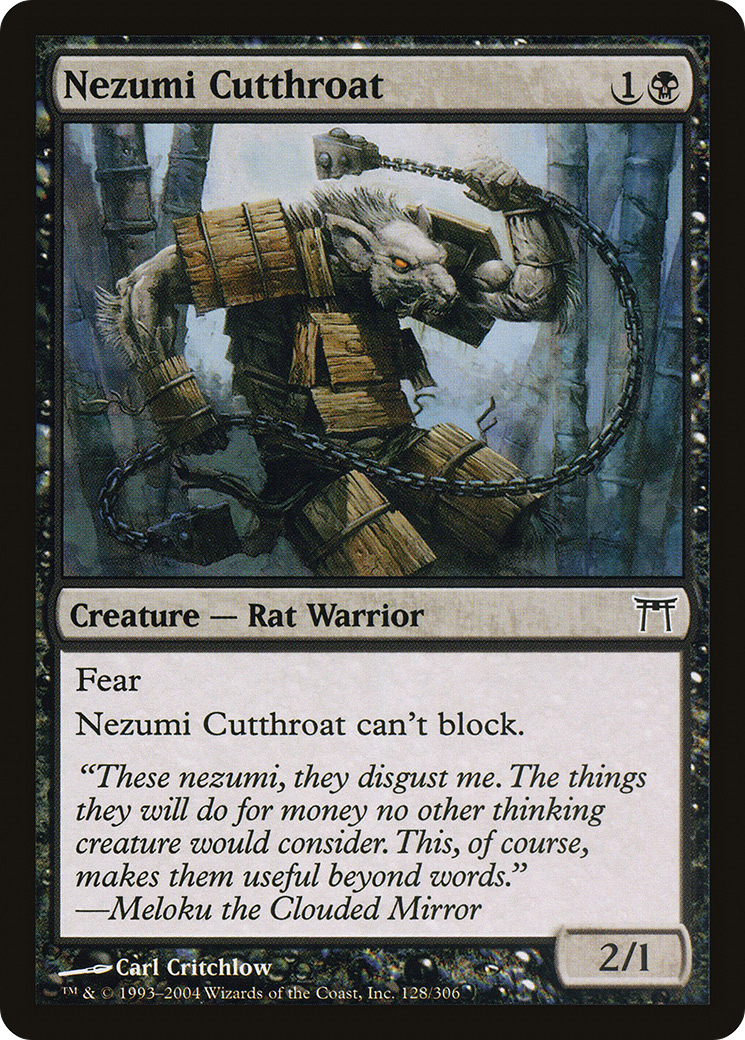 Nezumi Cutthroat [CHK-128]